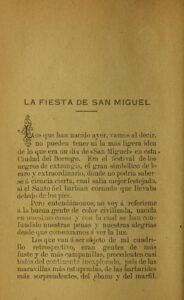 La Fiesta de San Miguel